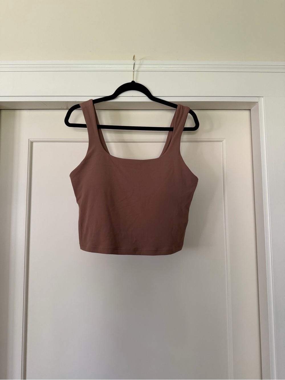 Athleta Mauve Square-Neck Bra Size XL